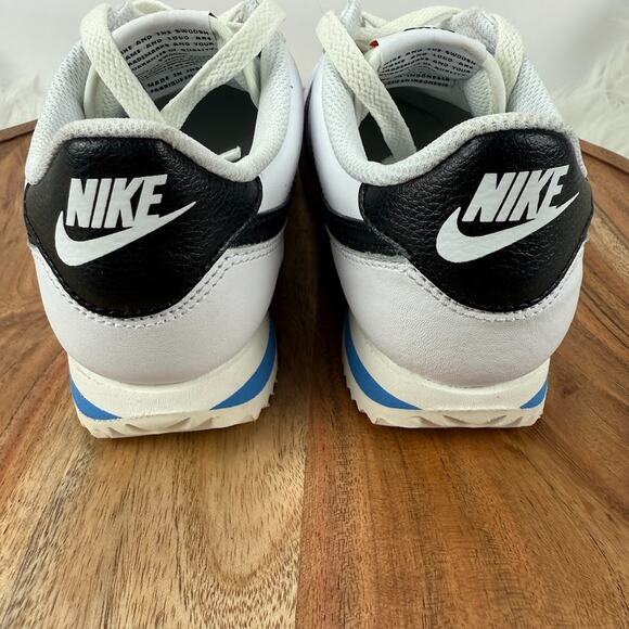 WMNS NIKE CORTEZ WHITE-BLACK-LIGHT PHOTO BLUE-SAIL SZ‎ 5.5 DN1791-100 - Picture 6 of 10